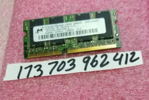 256MB 2RX16 SDRAM PC 133 PC133 SD CL3 16X16 144PIN NON-ECC DUAL RANK 16X16 CL3 - Picture 1 of 1