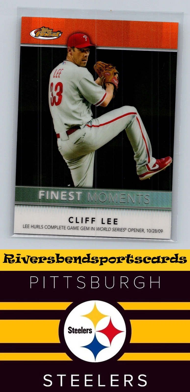 2011 Finest #FM5 Cliff Lee Moments Orange Refractors