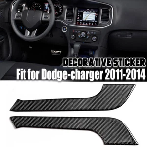 Soporte para tazas de fibra de carbono para Dodge Charger 11 ~ 2014 panel lateral borde de cubierta interior - Imagen 1 de 11