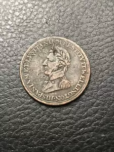 1812 Halfpenny Half Penny Token Wellington Canada #1812-XTEG - Picture 1 of 7