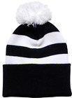 Arena Scarves Fulham Fans Bobble Hat in Black and White