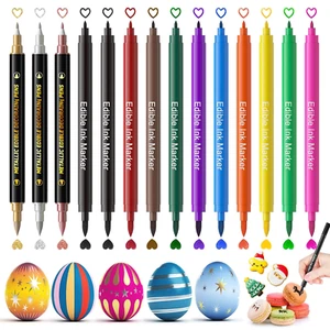 Edible Markers for Cookie Decorating,14 Pcs Food Coloring Pens, Double Side Food - Picture 1 of 12