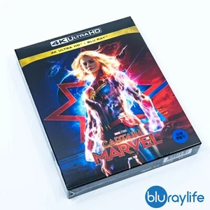 Captain Marvel 4K HDR + 2D Blu-ray SteelBook Full Slip SM Life Exclusive [Korea] - Picture 1 of 7