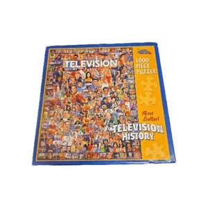 New 1000 Piece Jigsaw Puzzle TV History 27" x 20"  NEW factory sealed  SE - Picture 1 of 8