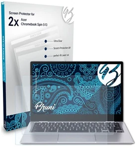 Bruni 2x Protective Film for Acer Chromebook Spin 513 Screen Protector - Picture 1 of 4