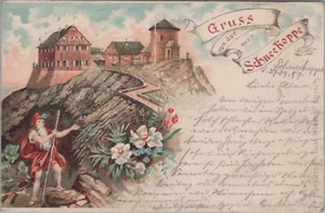 (RB)2024-194, AK, Gruss von der Schneekoppe, Riesengebirge 1897, Litho - Bild 1 von 2
