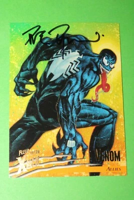 1996 FLEER ULTRA X-MEN WOLVERINE SIGNED VENOM #38 CARD DAVE DORMAN SIGNATURE - Image 1 of 4