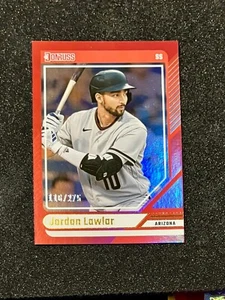 2024 Panini Donruss Baseball - Jordan Lawlar Red Foil #'d /275 - Diamondbacks - Picture 1 of 2