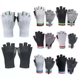 Team cycling Gloves Half Finger Outdoor Road Bike Sport Gloves Men women - Picture 1 of 24
