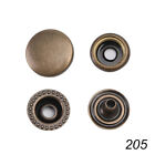 Leather Snap Fasteners Kit 9mm/10mm/12mm Metal Button Snaps Press Studs Leather