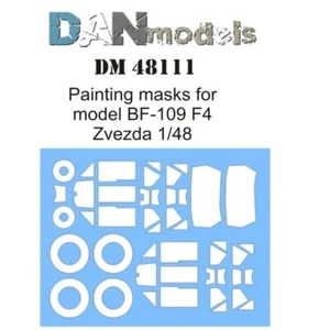 Kit de pintura de máscaras para modelo de plástico BF-109 F4 Zvezda DAN 48111 escala 1:48 - Imagen 1 de 12