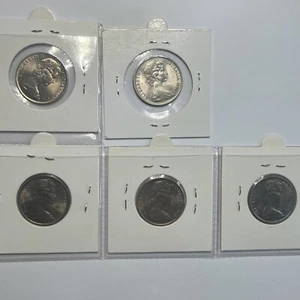 1966 to 1974 Ten 10 Cent Coin Set - Uncirculated Scarce Date Date Collection - Picture 1 of 5