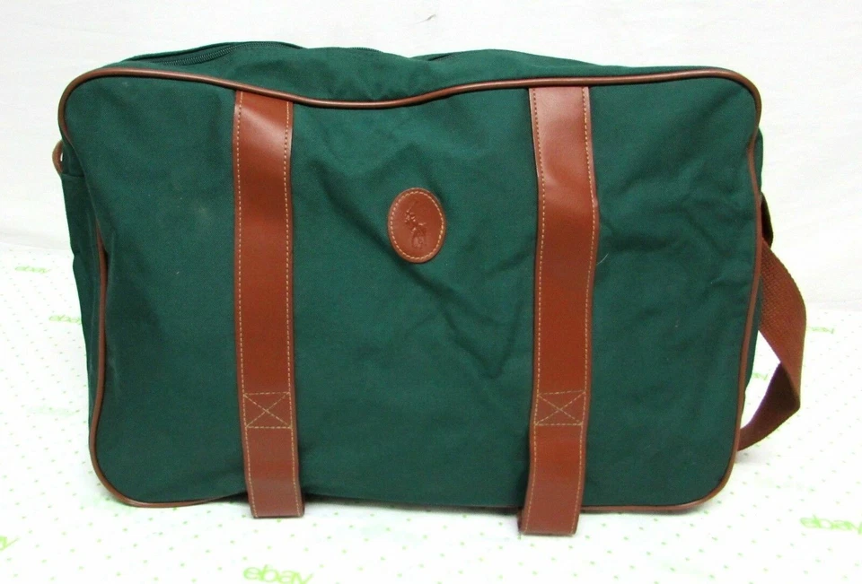 Bolso de mano Ralph Lauren Polo verde vintage Foto 1 de 4