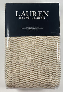Ralph Lauren Isla Textured Euro Sham Natural- New- Free Shipping