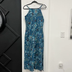 Nuevo con etiquetas Vestido Midi Band Of The Free Audette Verde Azulado Floral Talla Grande Boho - Imagen 1 de 7