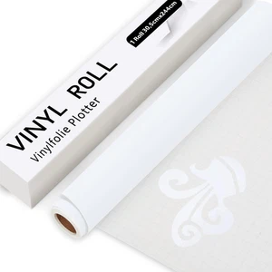Vinylfolie Plotter Weiß Matt 305cm x 244cm Selbstklebend Schneideplotterfolie 1s - Bild 1 von 34
