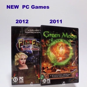 PC Games Lot/2 Film Fatale, Green Moon NEW Hidden Objects & Puzzles Home School - Picture 1 of 17