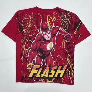 The Flash DC Comics Res All Over Print Graphic T Shirt Size Kids Youth Large - Picture 1 of 5