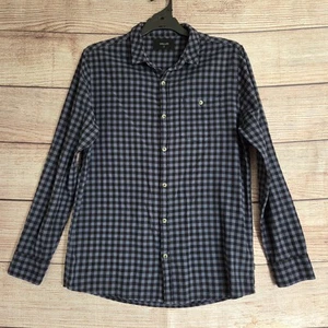 Rolla's Blue Check Shirt ~ Size M Men's ~ Long Sleeve Flanno - Picture 1 of 10