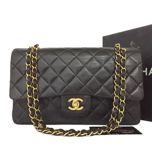 CHANEL Double Flap 25 Quilted CC Lambskin w/Chain Shoulder Bag/7BG0332 - Picture 1 of 12