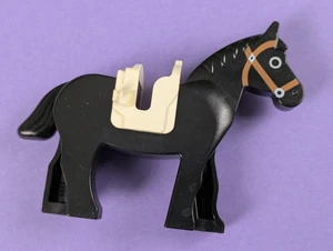 Lego Castle: Animal: Caballo con Ojos Negros Circulado 4493c01pb02 Set 6040 - Imagen 1 de 2