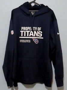 Nike Equipment NFL Thermafit Herren XXL Property of Titans Tennessee Navy Hoodie - Bild 1 von 8