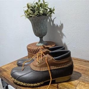 LL Bean Stiefel niedrig 3 Augen Vintage 1980er Größe 7 US Herren/W8,5 Entenjagd Maine USA - Bild 1 von 8