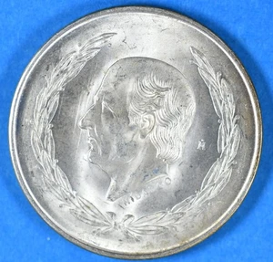 1957 Mexico 5 Peso Uncirulated .720 Purify Mexcio Mint - Picture 1 of 2