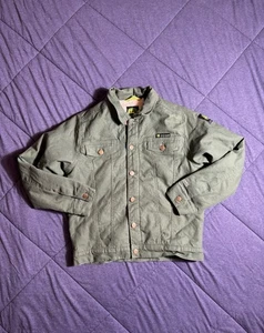 John Deere Boys Green Trucker Jacket Boys Size Large(10-12) Padded Lining - Picture 1 of 12
