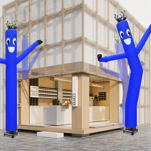 1Pack 20ft Blue Inflatable Dancing Sky Puppet Tube Man With Blower For Events - Picture 1 of 12