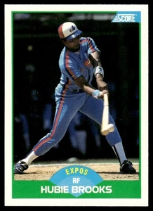 1989 Score Hubie Brooks Montreal Expos #53 - Picture 1 of 2