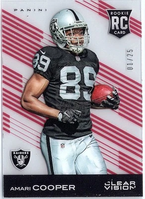 2015 Panini Clear Vision No103 Amari Cooper красный No/25 - Изображение 1 из 2