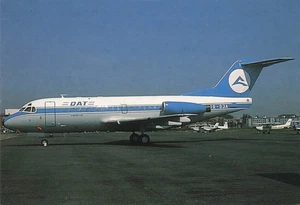 Postcard Airline DAT Fokker F 28 Moskal Card 156 AP1. - Picture 1 of 2