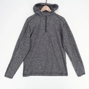 Lululemon Surge Cálida Sudadera con Capucha Para Hombres Grande Gris Brezo Térmico 1/4 Cremallera Pullover - Imagen 1 de 7