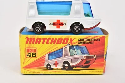 Matchbox Superfast No. 46 Stretcha Fetcha Ambulance With Original Box - Image 1 of 4