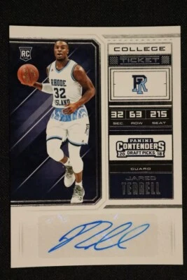 Jared Terrell, Rhode Island Rookie Auto-2018 Panini Contenders Draft Pick-Mint - Image 1 of 2