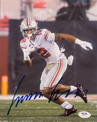 Emeka Egbuka Signed Autographed Ohio State Buckeyes 8x10 Photo PSA/DNA - Image 1 of 2