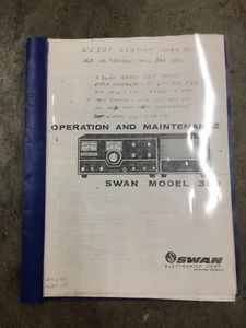 Swan 350 Instruction Manual - Picture 1 of 3