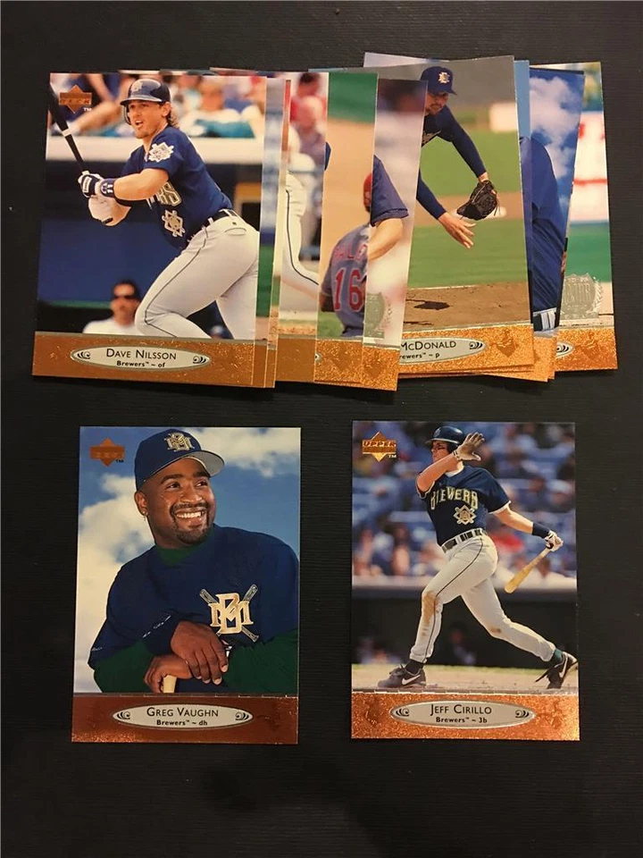 Conjunto de 13 Cartas da Equipe Upper Deck Milwaukee Brewers 1996 com Atualização SP - Imagem 1 de 1