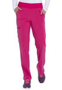 Dickies Scrubs Natural Rise Tapered Leg Pull On Tall Pant DK005T HPKZ Hot Pink - Picture 1 of 5