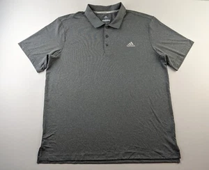 NEW Adidas Golf Men XL Heather Gray Performance Polo Shirt Short Sleeve Classic - Picture 1 of 6