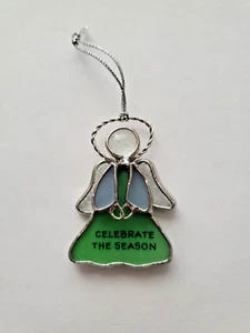 "Celebrate The Season" Angel Decoration Tree Ornament Approx. 2 in x 1.5 in - Picture 1 of 4