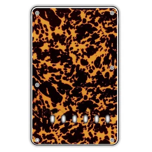 Backplate Cover Coprimolle Giallo Effetto Gattopardo Per Fender Stratocaster - Foto 1 di 1