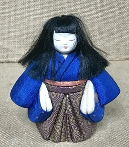 Vintage japanische Porzellan Kimekomi Puppe asiatisch kulturell vielseitig WIE GELESEN - Bild 1 von 8