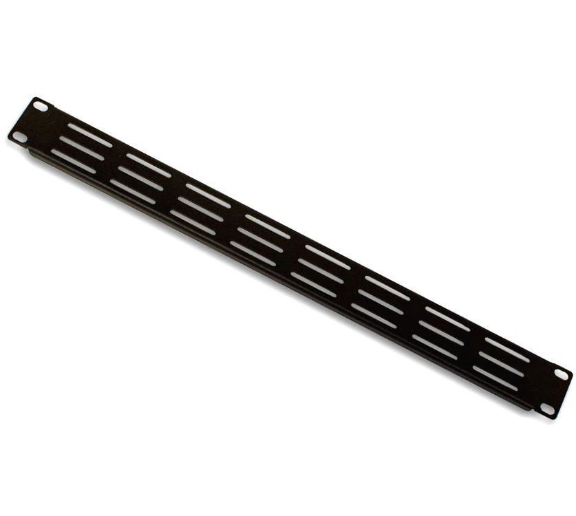 1U One Space - EIA 19" Vented Blank Rack Mount Panel Network IT Filler Spacer - Image 1 of 1