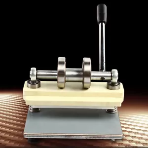Manuelle Pr?gepresse Stanzmaschine Lederstanze PVC-Presse Pr?geschneider - Bild 1 von 10