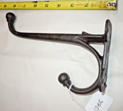 Hook, Cast Iron Vtg.  Hat or Coat Hook, or for Barn / Tack Room, Saddle, Harness - Image 1 of 4