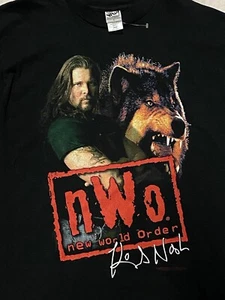NEW UNUSED 1998 WCW NWO Kevin Nash Wolfpack Shirt LARGE Licensed Original WWE - Picture 1 of 7
