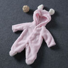 Newborn Baby Boy; Girls Hooded Romper Fluffy Bodysuit Cartoon Outfit Set Clothes