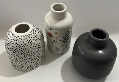 JARRONES DECORATIVOS SURTIDOS PATIO BULLSEYE TARGET (LOTE DE 3) Foto 1 de 4